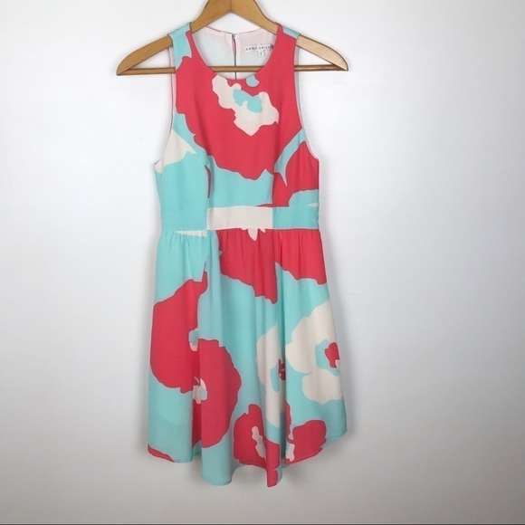 ANNIE GRIFFIN 100% Silk Multicolor Dress Size 0 - Picture 2 of 7